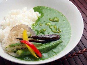 ほうれん草のグリーンカレー